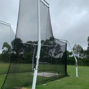 Discus cage, portable discus cage, club hammer discus, metal throwing cage, world athletics, hammer throw cage, hammer discus, throwing cage, ashton playing fields, discus throwing cages, carrara commonwealth games, hammer cage, hammer / discus throwing cages, play hard sports, PHS, play hard sports equipment, ern Harley drive, athletics equipment, barlow park, Griffith university, IAAF, Australia, international, hard sports, hammer and discus, athletics track equipment